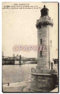 Old Postcard Marseille Le Phare Sainte Marie