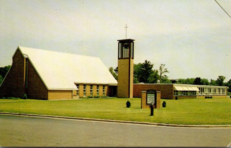 Wisconsin Barron First Methodist Church With Memorial Bell Tower