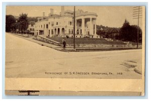 c1905 Residence Of S. R. Dresser Bradford Pennsylvania PA Antique Postcard 