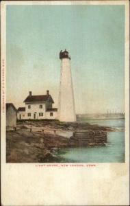 New London CT Lighthouse ED Bardol & Co Publ c1905 Postcard