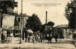 CPA AK FONTENAY-sous-BOIS-VINCENNES Les Rigollots Station des Tramways (860751)