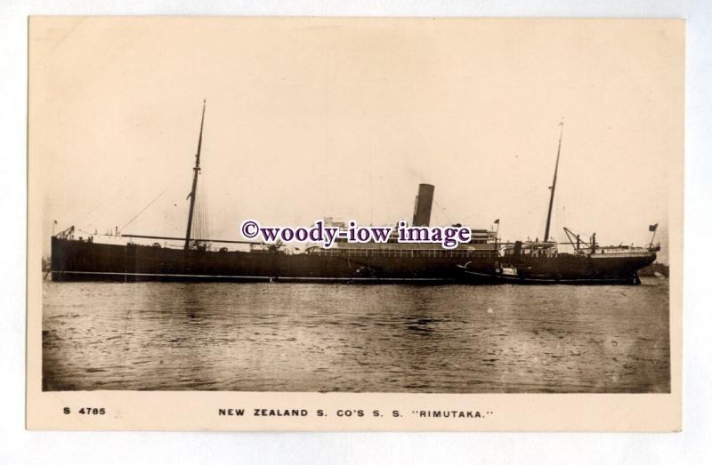 pf6687 - New Zealand Lines Liner - Rimutaka , built 1900 - postcard