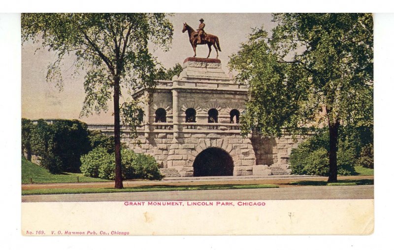 IL - Chicago. Lincoln Park, Grant Monument