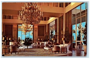 1970 Lobby Kahala Hilton Hotel Lounge Interior Building Honolulu Hawaii Postcard