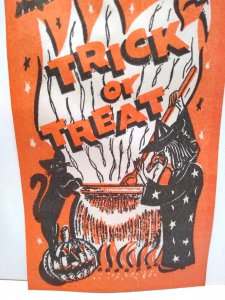 Halloween Candy Bag Witch Black Cat Bat Moon Magic Potion Cauldron Fantasy 