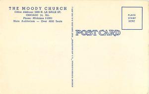 Moody Memorial Church Chicago Illinois IL Linen
