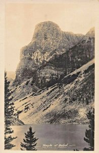TEMPLE OF BABEL-BANFF NATIONAL PARK ALBERTA CANADA~SUTTON REAL PHOTO POSTCARD