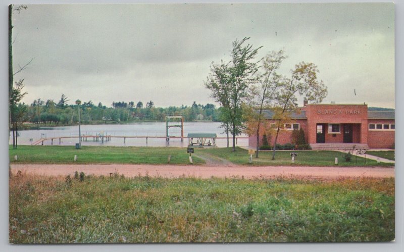 Grand Rapids Minnesota~Blandin Bathing Beach~Bath House~1950s 