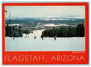 c1960's Ice Skiing Cable Car Snow Bowl Flagstaff Arizona AZ Postcard