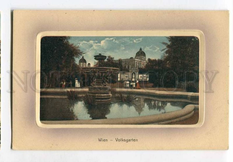 3059790 AUSTRIA Wien Volksgarten Vintage embossed PC