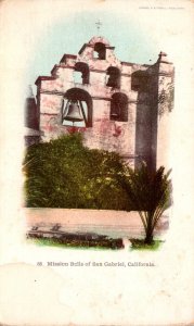 California San Gabriel Mission Mission Bells Private Mailing Card