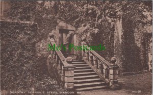 Derbyshire Postcard - Dorothy Vernon's Steps, Haddon Hall, Bakewell RS31955