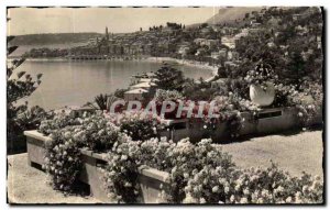 Menton Old Postcard From Flowers