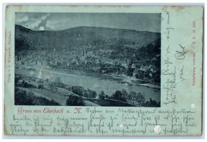 1898 Greetings from Eberbach Baden-Württemberg Germany Posted Postcard
