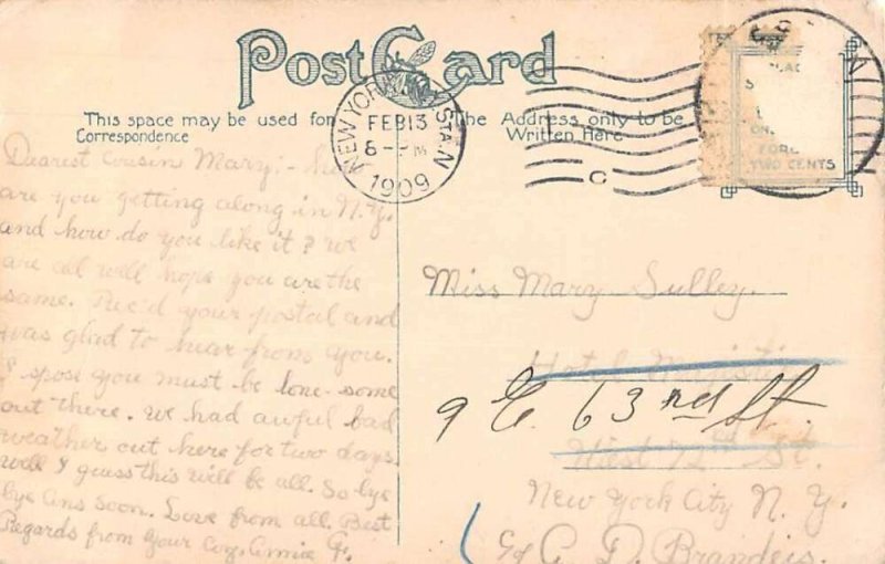 Natchez Mississippi Post Office Vintage Postcard AA43504