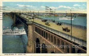 Eads Bridge - St. Louis, Missouri MO Postcard
