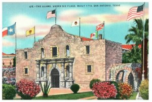 The Alamo - Under Six Flags - San Antonio, Texas Postcard