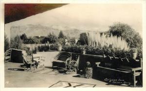 1940s TUCSON AZ RPPC Arizona Inn Patio Southwest Patio Furniture Postcard 9428