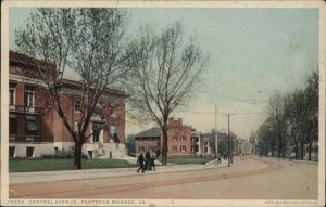 Ft Monroe Virginia VA Central Avenue Walkers Building 1900s-20s Vintage Postcard