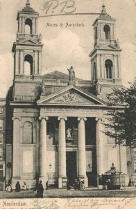 Netherlands Amsterdam Mozes en Aaronkerk Vintage Postcard 04.06