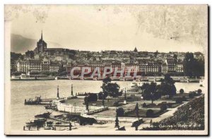 Old Postcard Geneva Rade and city