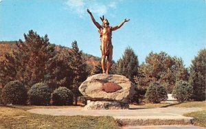 Indian Statue Hail to the Sunrise in Charlemont, Massachusetts