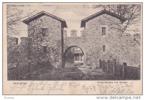Saalburg , Germany , PU-1904 ; Porta Sinistra von Aussen