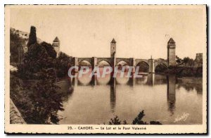 Postcard Old Cahors The Lot and the Pont Valentre