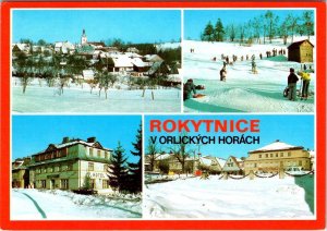 Rokytnice v Orlickych Horach, Czech Republic HOTEL RUDA HVEZDA~SKI 4X6 Postcard