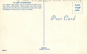 Postcard 1962 Studebaker auto advertising 23-10649