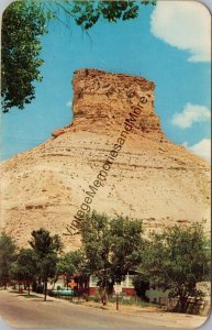 Castle Rock Overlooking the Town of Green River Wyoming Postcard PC271