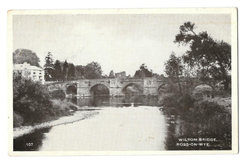 Wilton Bridge, Ross On Wye PPC For Genealogy; Saunders, Northfield Rd, Tetbury