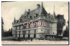 Old Postcard Chateau d & # 39Azay Rideau