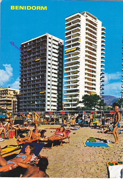 Beach Scene Benidorm Alicante Spain