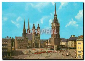 Old Postcard Halle Saale Marktplatz