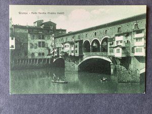 Ponte Vecchio (Taddeo Gaddi) Firenze Italy Litho Postcard H3024082059