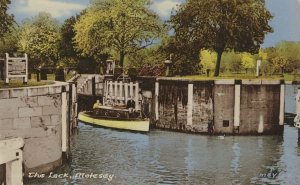 The Lock Molesey River Thames Middlesex Vintage Postcard