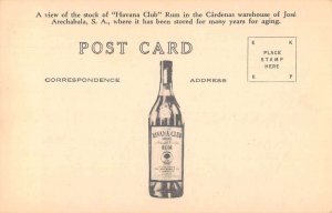 Havana Cuba Havana Club Rum Aging Vintage Postcard AA50013 