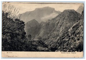 c1910 Mountains View Grande Curral Madeira Portugal Posted Antique Postcard