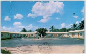DANIA, Florida  FL    Roadside  CHANTICLEER MOTEL  1949    Postcard