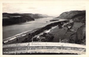 RPPC Real Photo, Vista House, Columbia River Hwy, Oregon,  Old Postcard