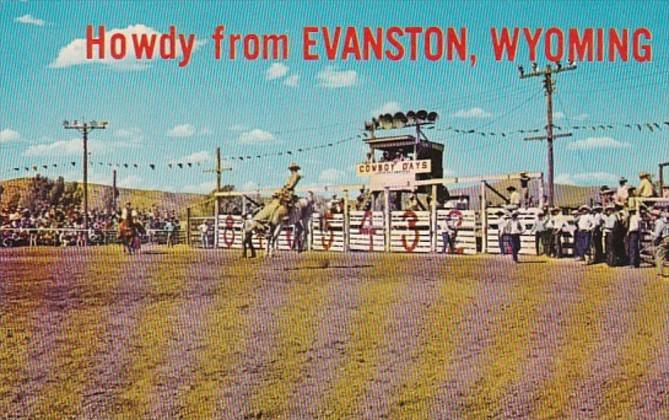 Wyoming Evanston Howdy From Cowboy Days World Championship Rodeo