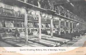 Bendigo Victoria Australia view of Quart Crushing Battery antique pc Z17691