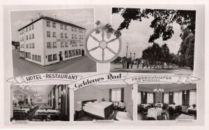 Goldenes Rad Friedrichshafen Hotel Restaurant Real Photo German Postcard