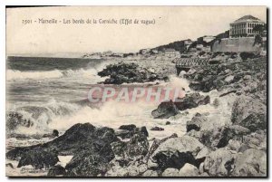 Postcard Old Marseille Les Bords de la Corniche (Wave Effect)