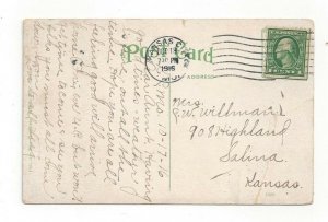 Postcard Missouri MO Drive Lake Penn Valley Park Kansas City Standard View Card