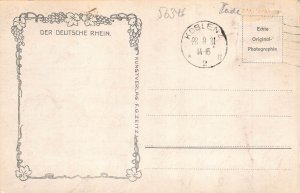 L306 Germany Die Loreley Steamboats River vintage postcard