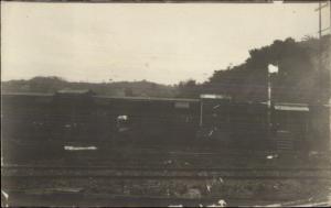 Panama Canal or Cuba RR Train c1910 Real Photo Postcard