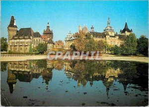 Modern Postcard Budapest city park vajdahunyad castles