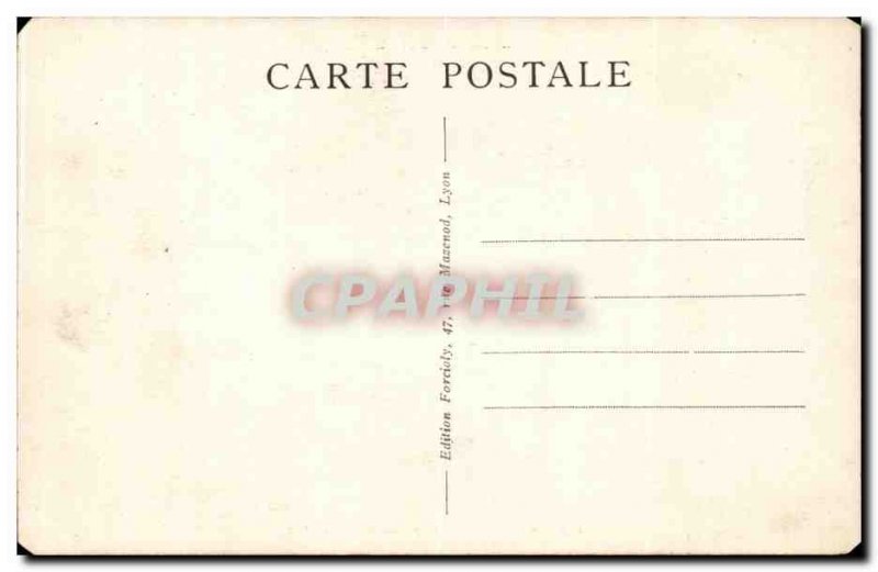 Old Postcard Perspective Lyon bridges on the Rhone